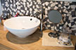 Chambre "La Friandise" style traditionnel Kelch - salle de bain avec lavabo vasque